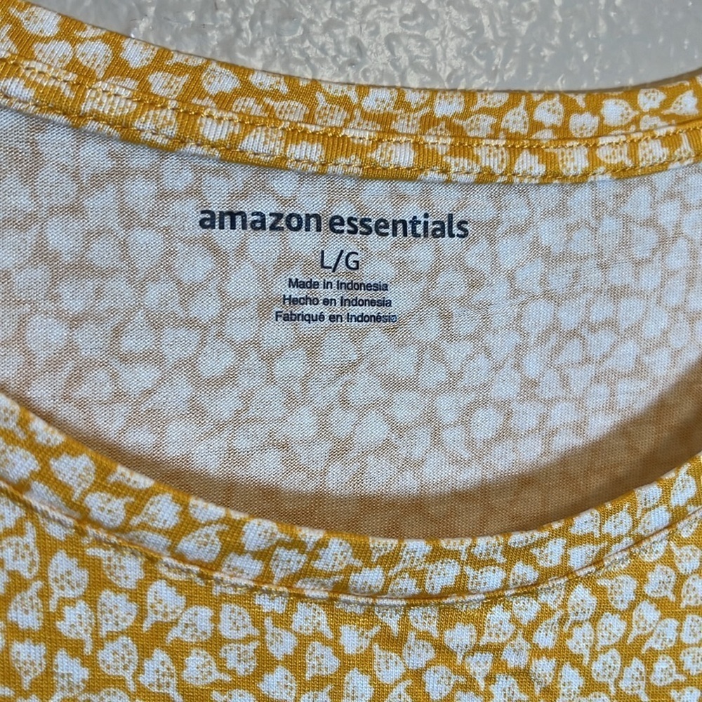 NWT Amazon Essentials Yellow Tulips Tank Swing Dress - Picture 6 of 12
